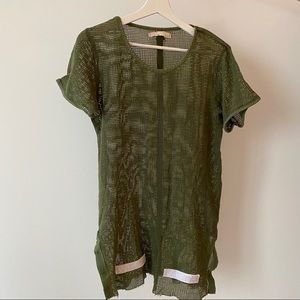 OFF WHITE ROPE MESH TEE AUTHENTIC